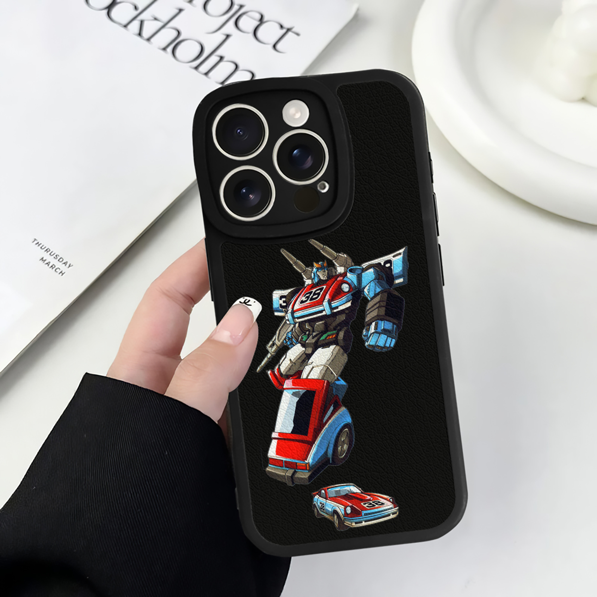 （画像用）  【iPhone 16シリーズ対応】シリコンスマホケース（レザー調） 材質：シリコン